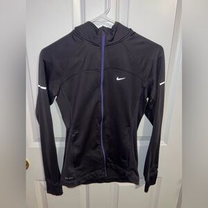 NIKE XS Dri-FIT Purple Full Zip Running Jacket